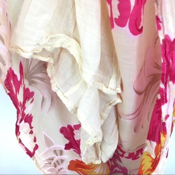 Klozlyne Pink/Orange/Yellow Floral Maxi Dress - Picture 11 of 14